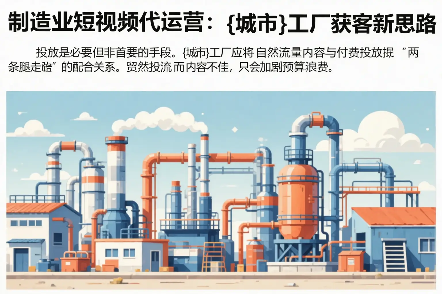 制造业短视频代运营:方城工厂获客新思路